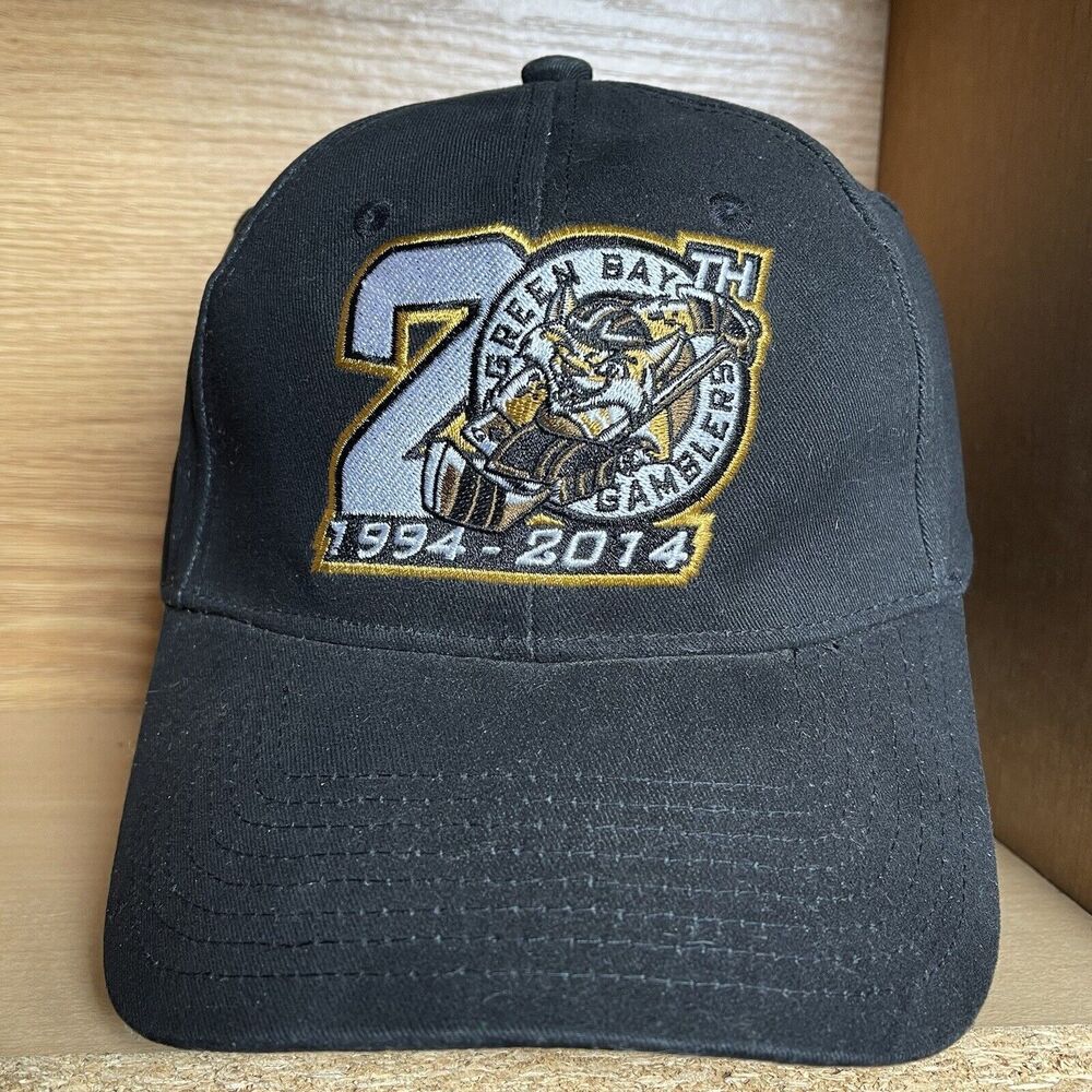 Green Bay Gamblers 20th Anniversary USHL Hockey Strapback Hat Cap